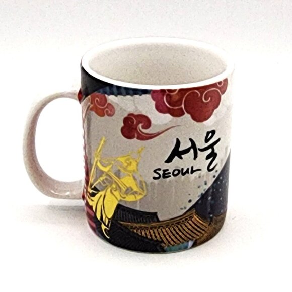 STARBUCKS SEOUL KOREA 2014 Rare Colorful Coffee ESPRESSO Cup DEMI Mug 3oz NWT - Picture 2 of 8